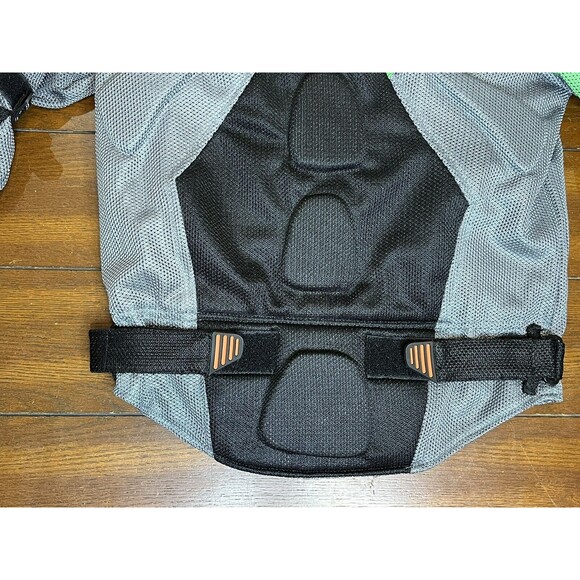 Men's FieldSheer Size S Black/Green Mesh Armored/Padded Motorcycle Riding Jacket - Picture 6 of 9